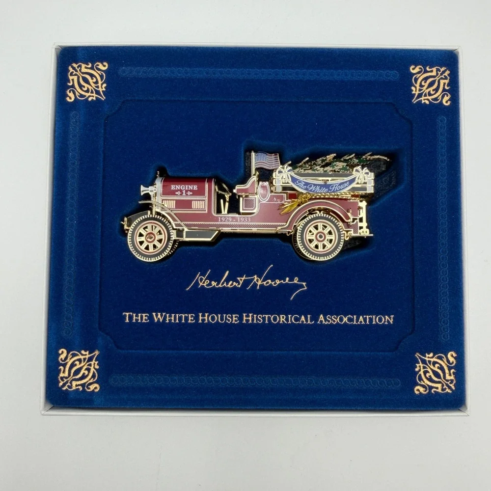 White House Historical Association 2016 Christmas Ornament Herbert Hoover Fire